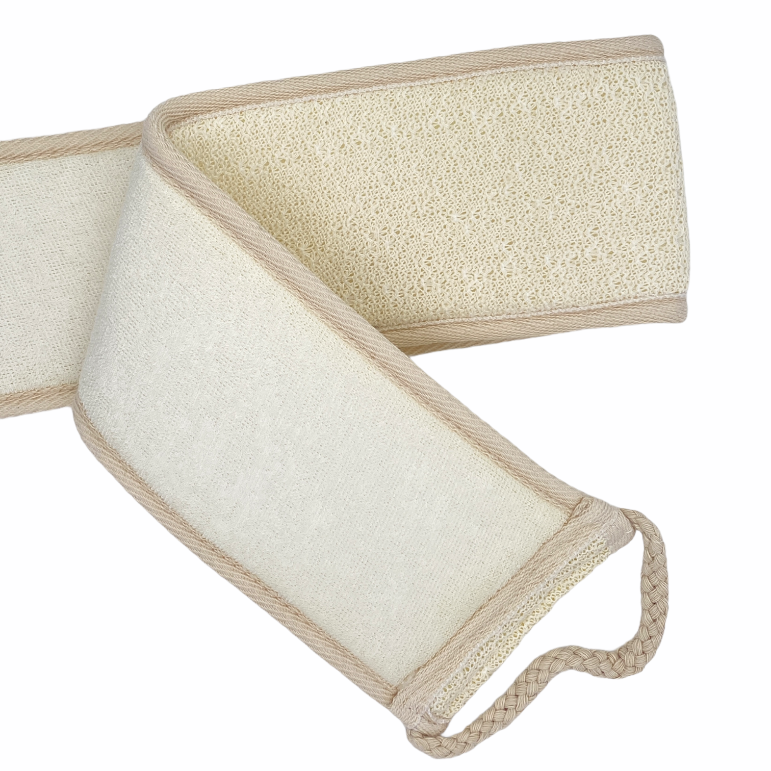 dual sided bath belt folded