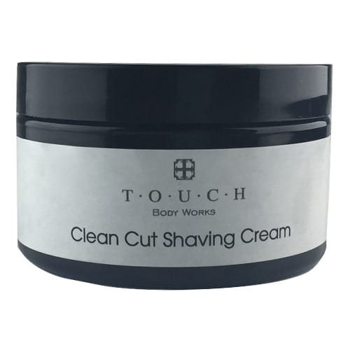 shaving cream jar front view